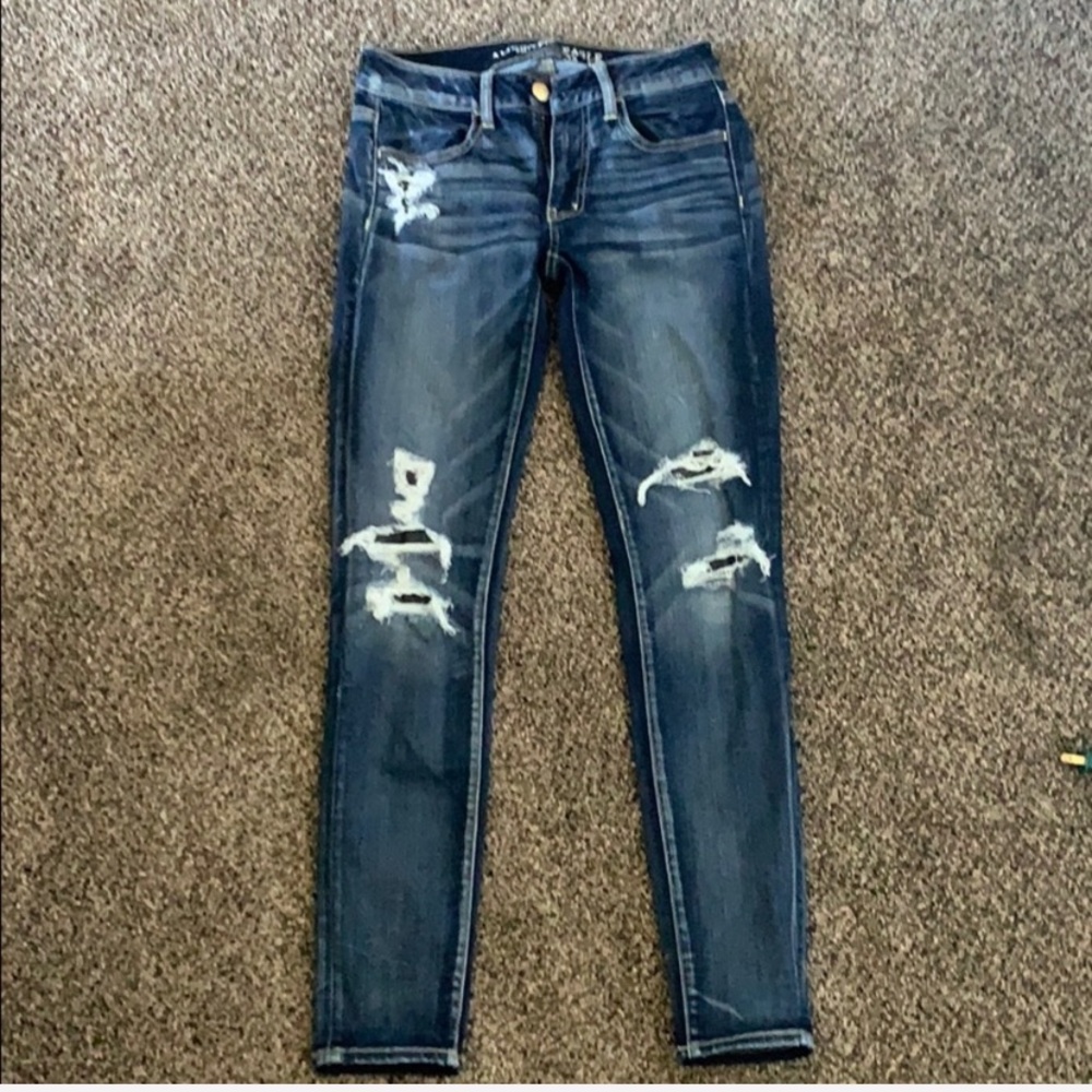 American Eagle ripped jeans